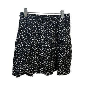 Rumi +‎ Ryder Black Printed Layer Mini Skirt Large